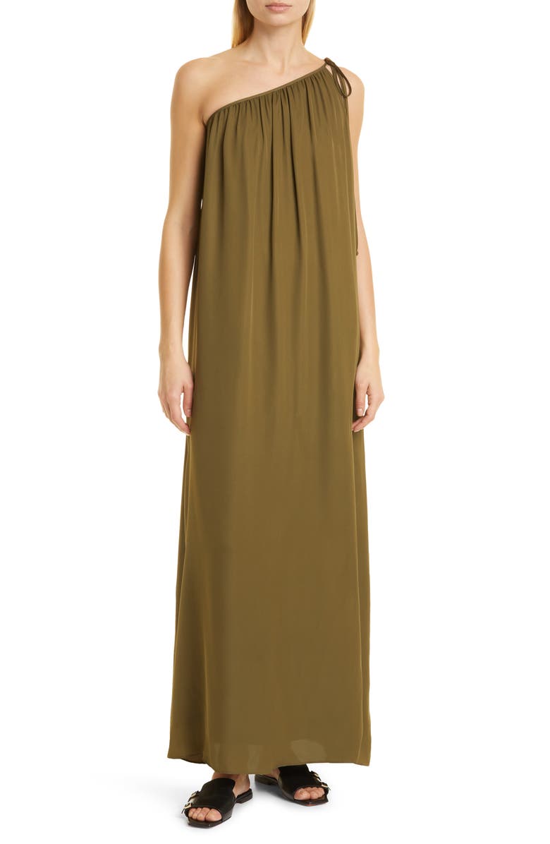 TWP Dinner at Mackizi One-Shoulder Silk Chiffon Dress, Main, color,