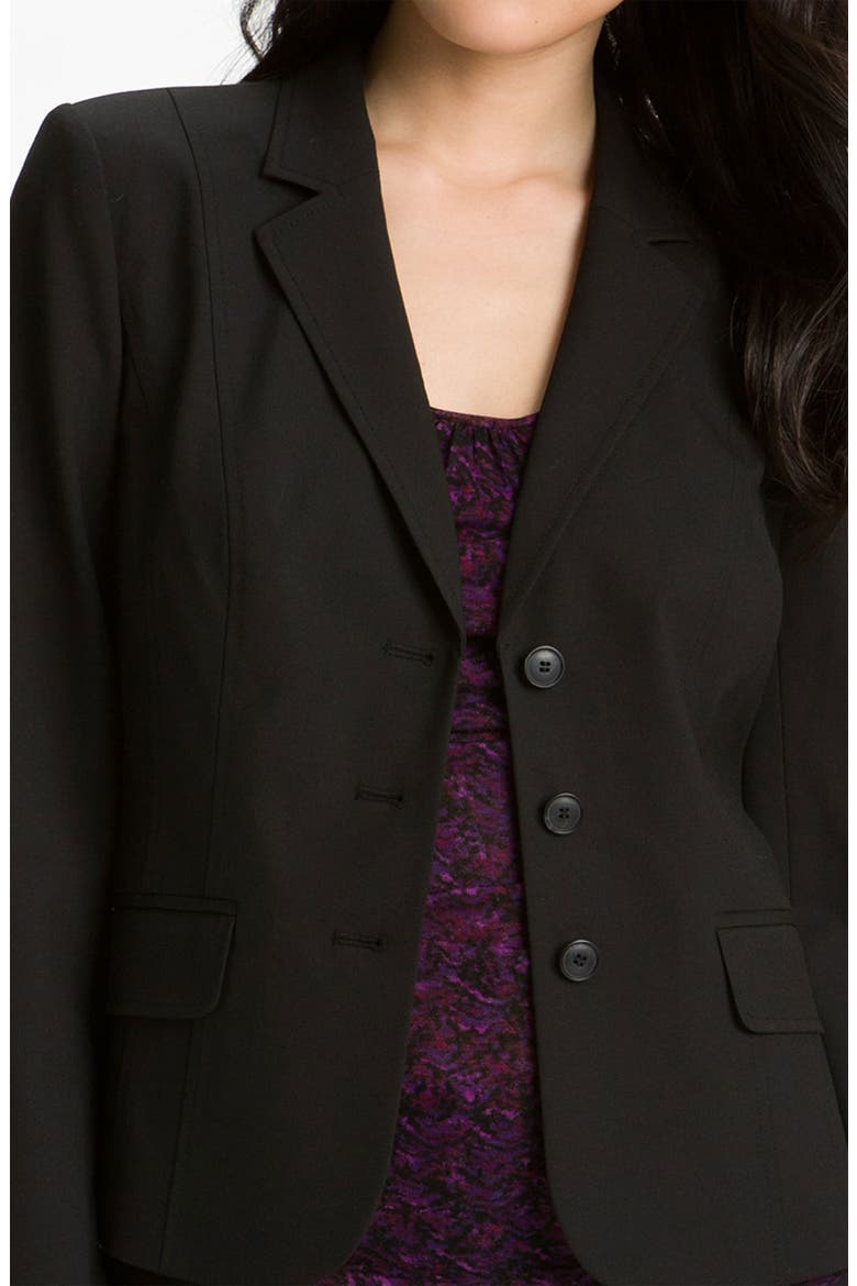 Three Button Jacket, Alternate, color, BLACK