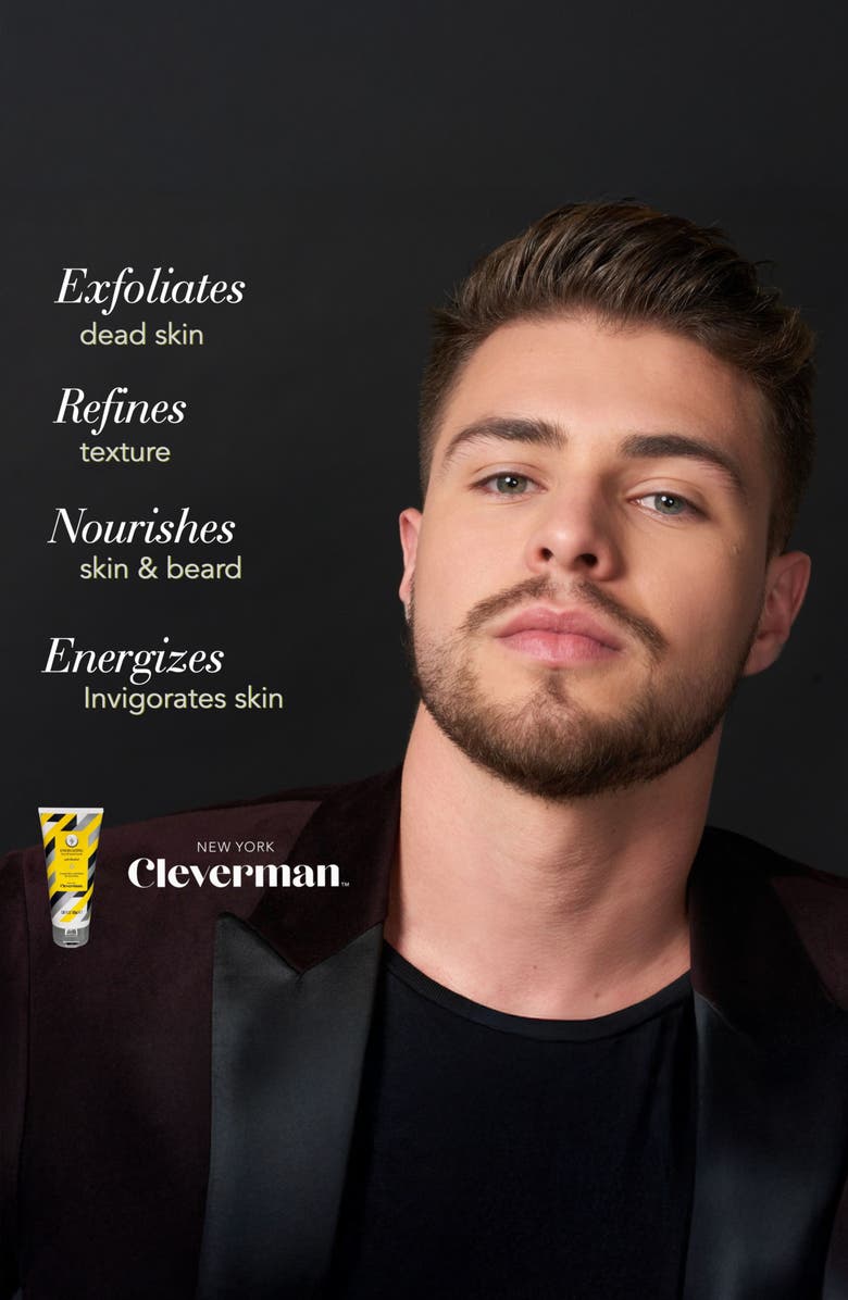 Cleverman Energizing Face & Beard Scrub with Menthol, Alternate, color, N/A