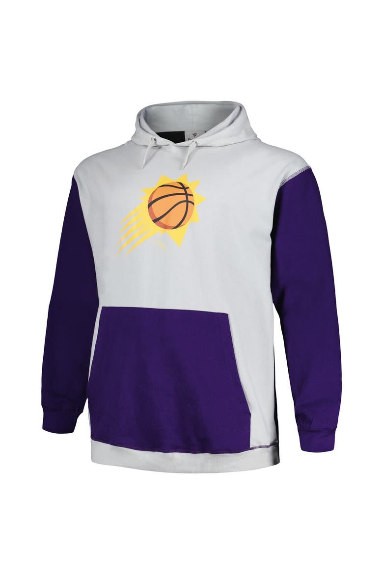 Men's Fanatics  Purple/Silver Phoenix Suns Big & Tall Primary Arctic Pullover Hoodie, Alternate, color, Purple