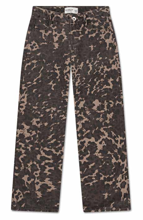 abercrombie kids Kids' Print Low Rise Baggy Jeans