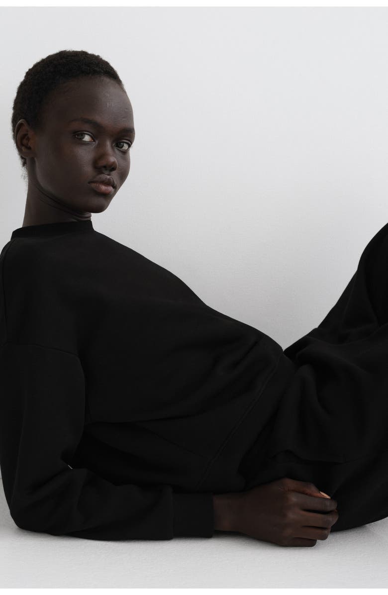 H&M 2-piece Sweatshirt Set, Alternate, color, Black