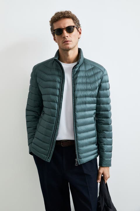 Lufian Men's Quilted Goose Down Puffer Jacket