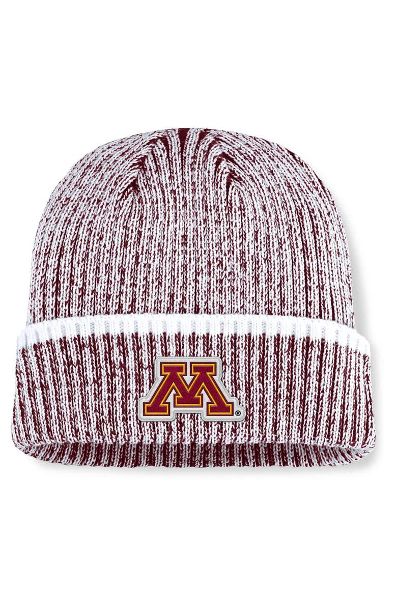 FANATICS Men's Fanatics  Maroon/White Minnesota Golden Gophers Haze Cuffed Knit Hat, Main, color, Maroon