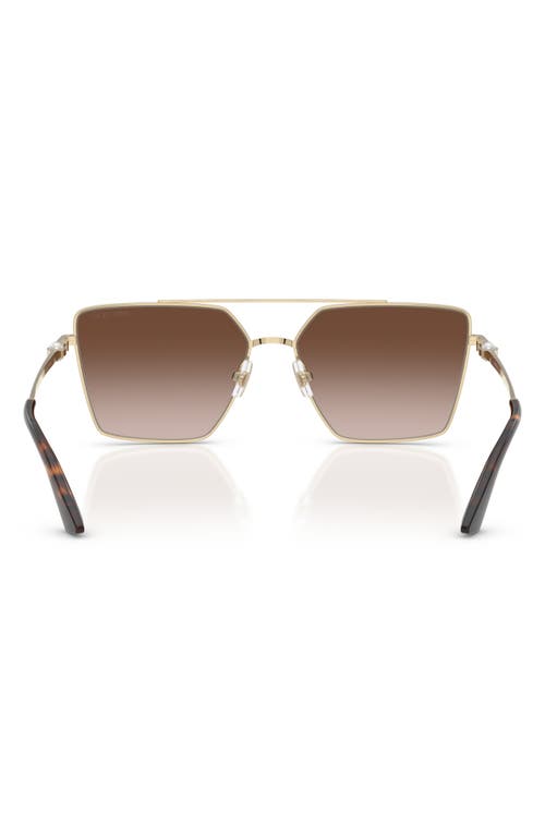 Jimmy Choo Joss 58mm Gradient Square Sunglasses In Gold