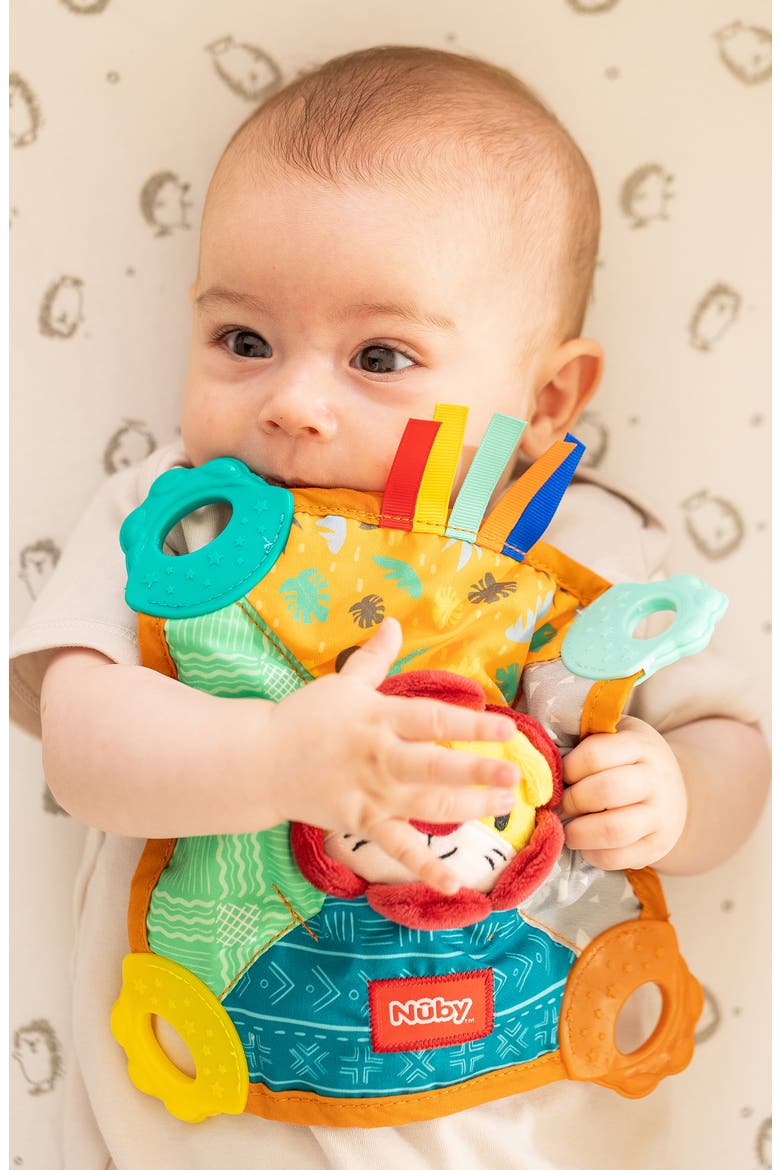 Lion Teething Blanket, Alternate, color, NONE