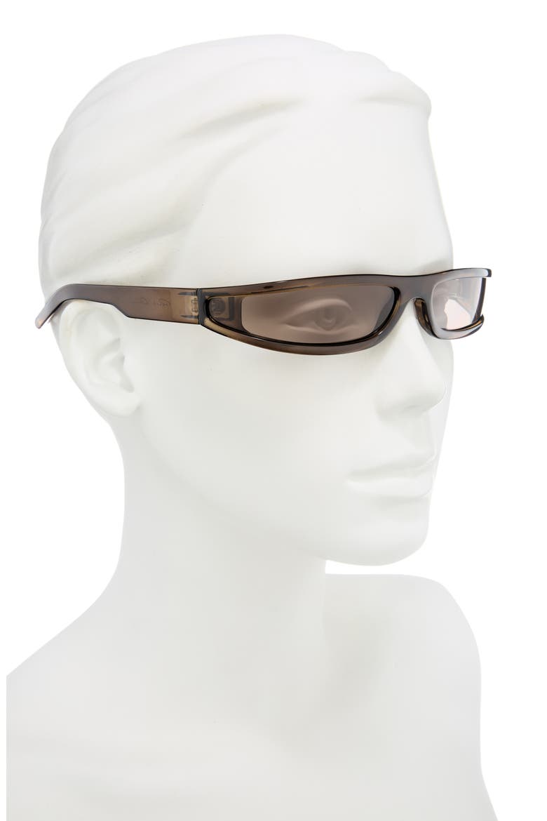 FOG Rectangular Wraparound Sunglasses, Alternate, color, TOBACCO TEMPLE/ BROWN LENS