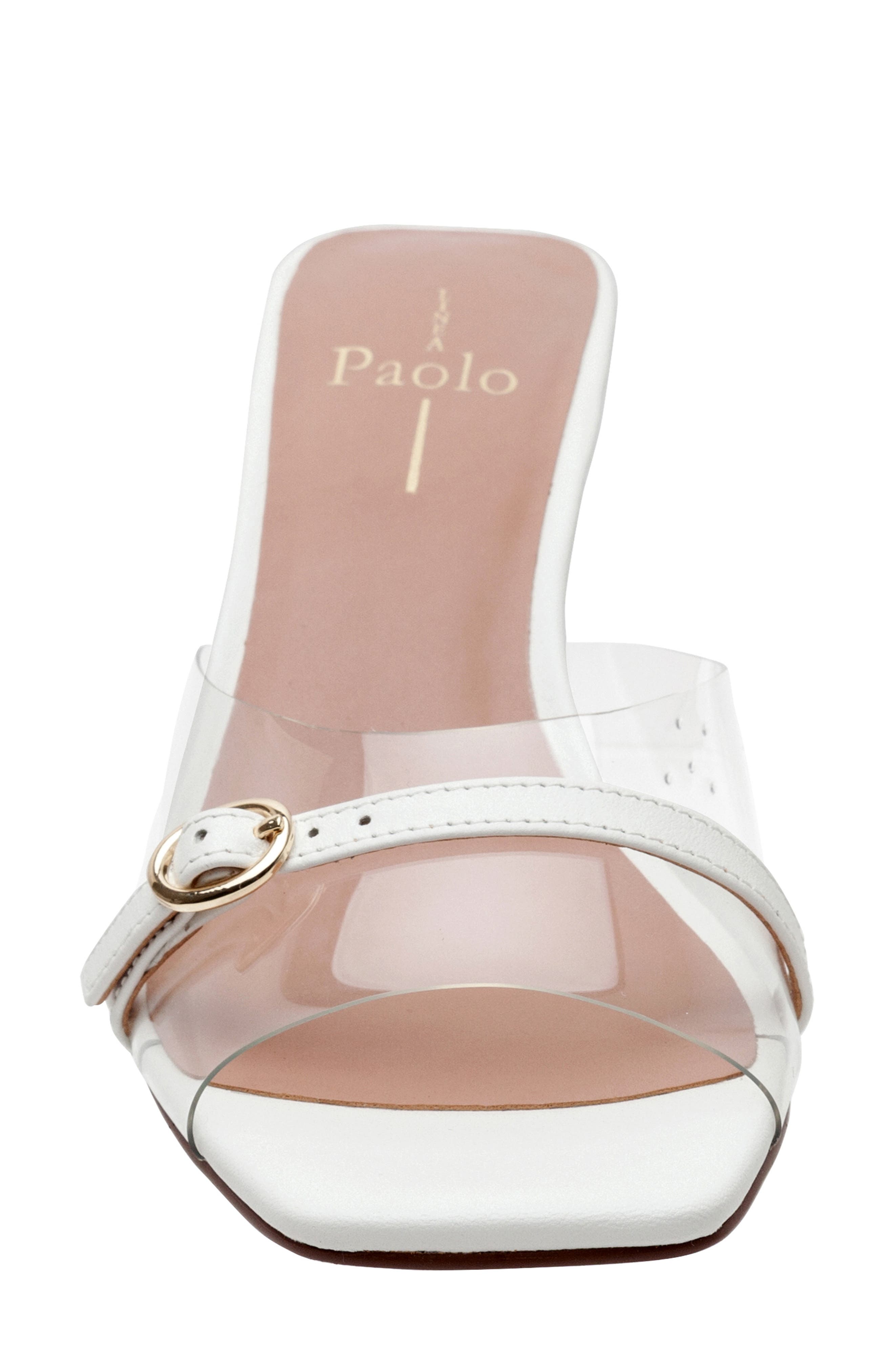 Linea Paolo Gillian Sandal, Alternate, color, Clear/ Eggshell