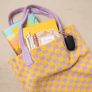 Casupo Checkered Sweater Tote Bag
