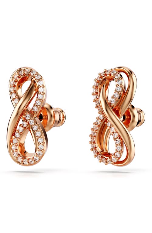 Swarovski Hyperbola Zirconia Stud Earrings In White