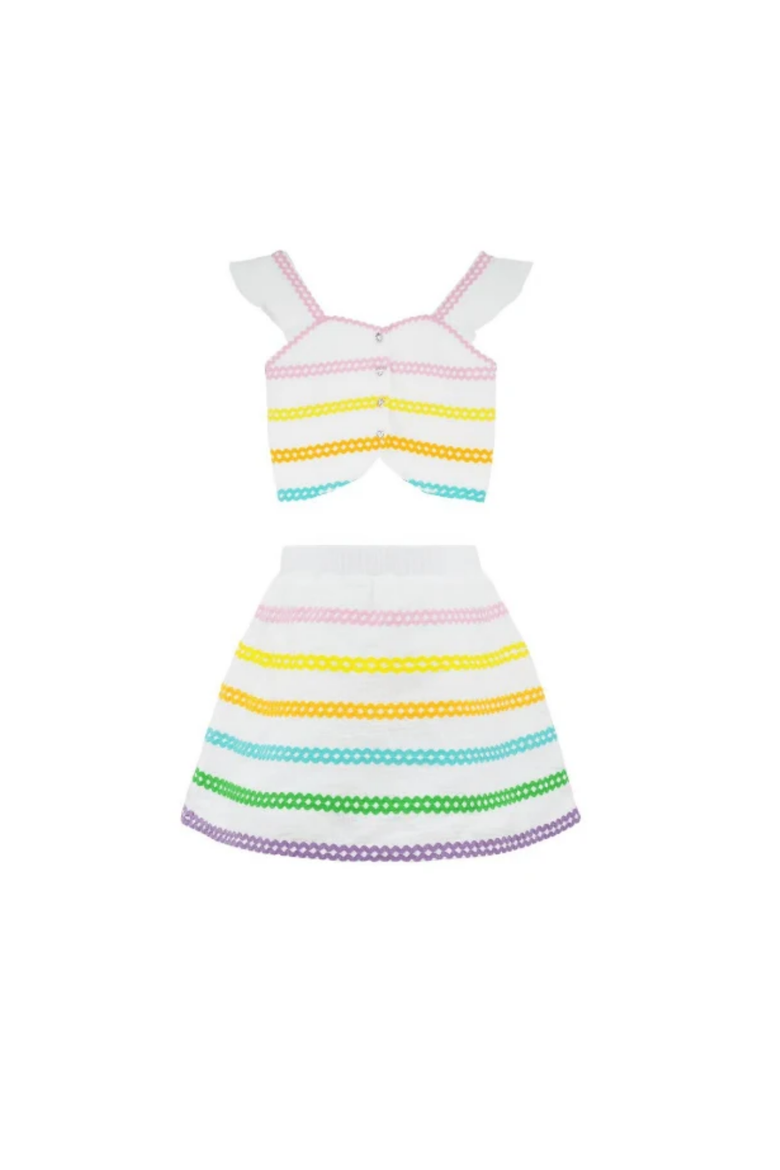 Rainbow Wave Summer Set, Main, color, White
