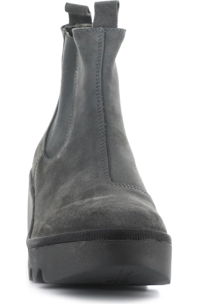 Fly London Trig Platform Chelsea Boot, Alternate, color, Diesel Oil Suede