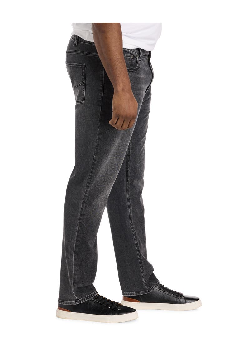 Big & Tall Fade to Black Dual Denim Tapered-Fit Jeans, Alternate, color, FADE TO BLACK