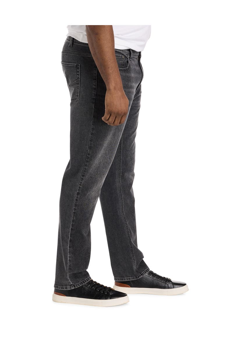 True Nation by DXL Big & Tall Fade to Black Dual Denim Tapered-Fit Jeans, Alternate, color, Fade To Black