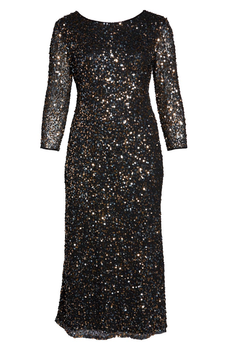 Pisarro Nights Embellished Mesh Gown, Alternate, color,