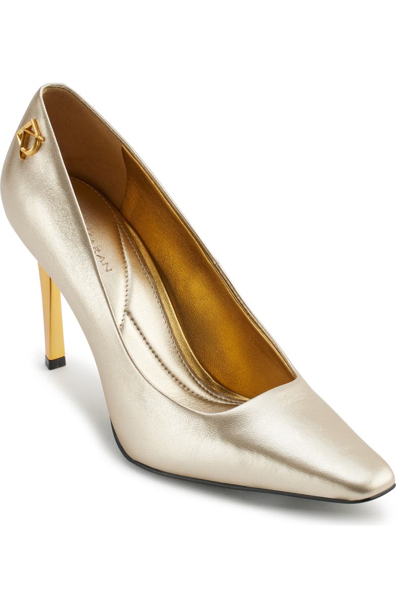 Donna Karan New York Savita Pump, Main, color, White Gold/ Gold