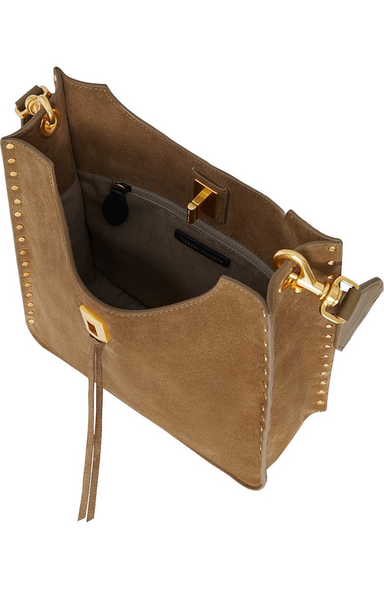 Rebecca Minkoff Medium Darren Feed Crossbody Bag, Alternate, color, Praline