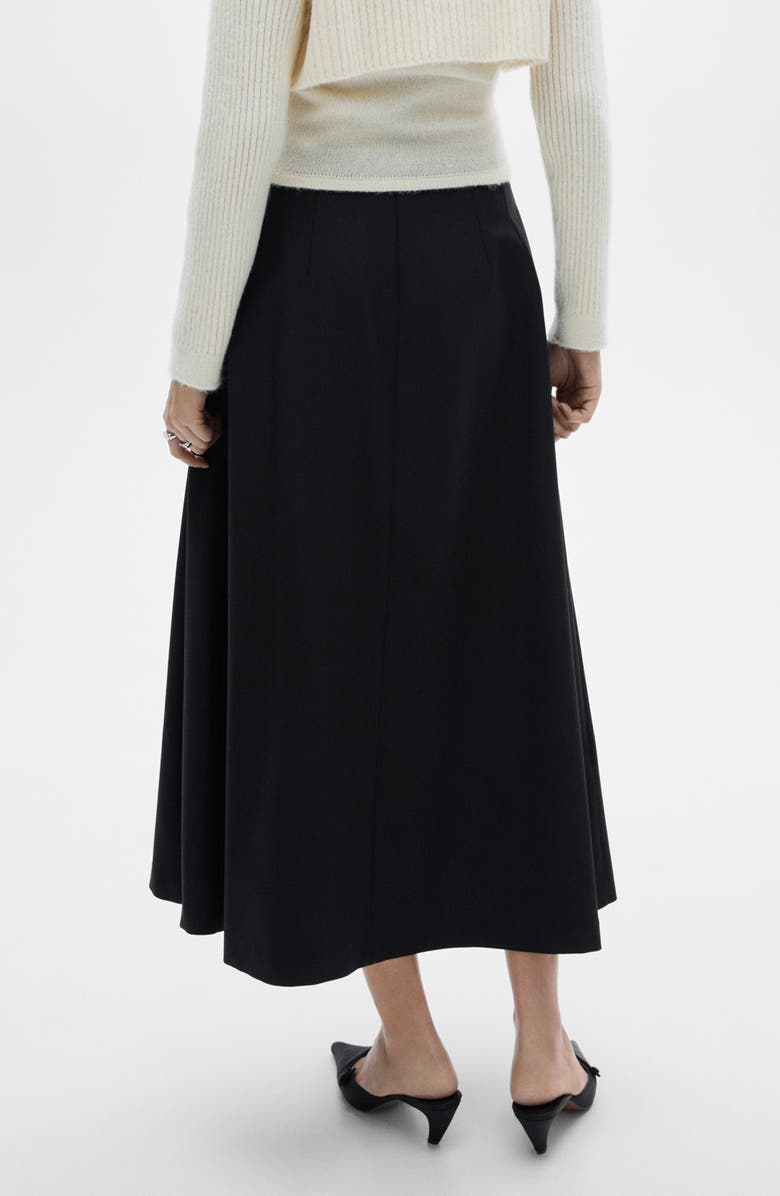 MANGO Flare Maxi Skirt, Alternate, color,