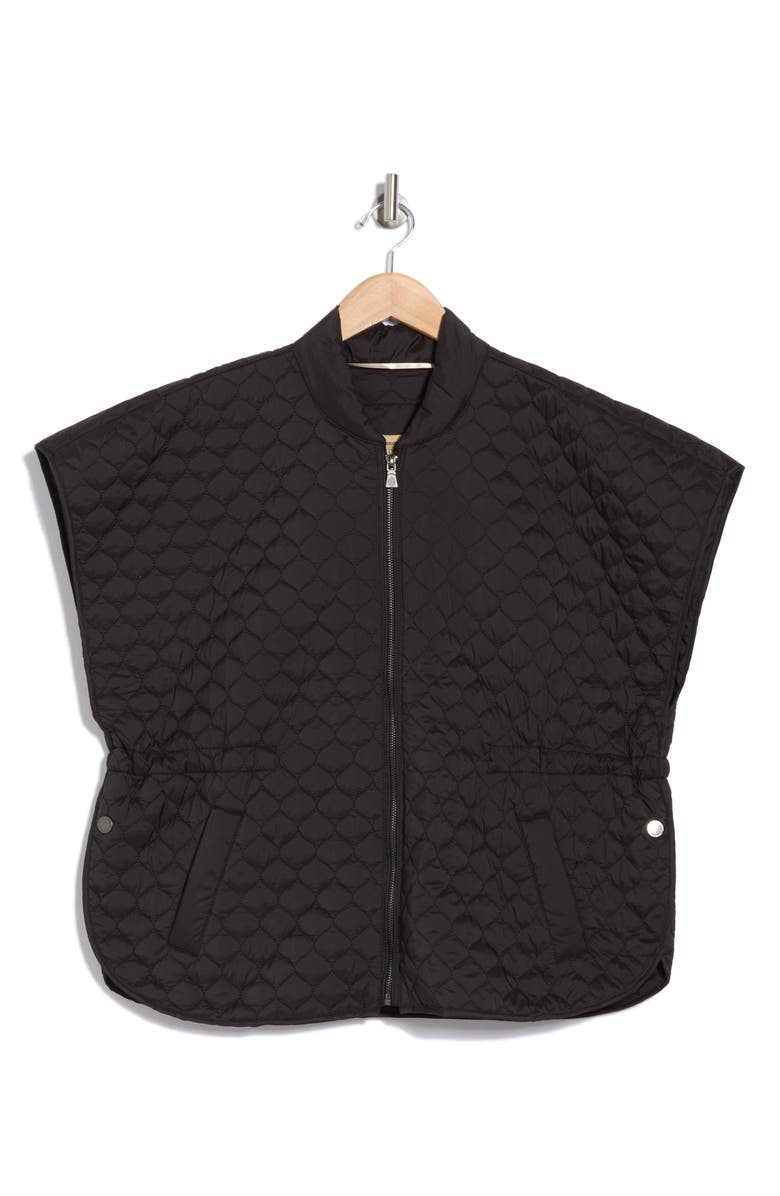 Democracy Quilted Capelet Jacket, Alternate, color,