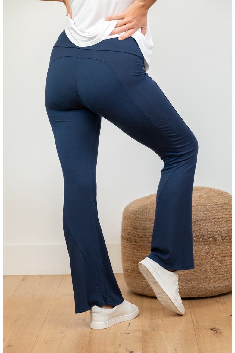 Happy Hour Wide Leg Lounge Pant, Petite, Alternate, color, Navy