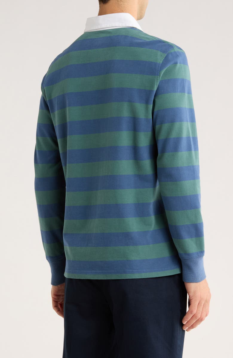 Brooks Brothers Rugby Stripe Polo, Alternate, color, Green/ Blue