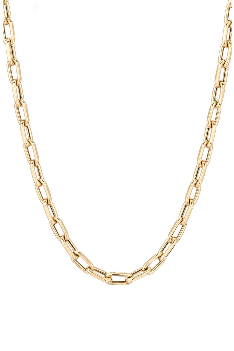 Italian Chain Link Necklace, 5.3mm, Main, color, YELLOW GOLD