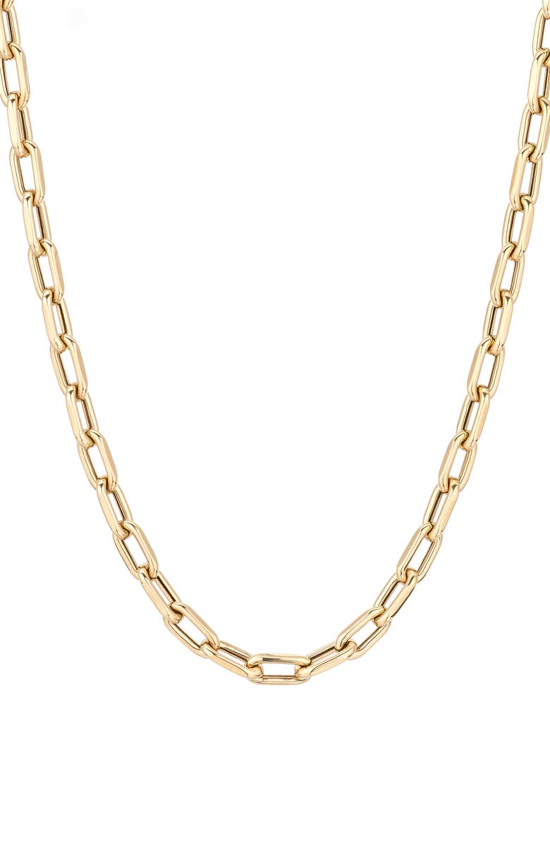 Adina Reyter Italian Chain Link Necklace, 5.3mm, Main, color, Yellow Gold