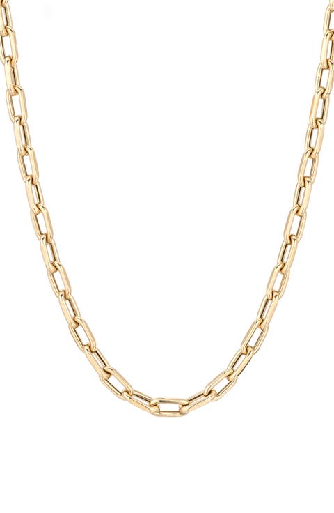 Italian Chain Link Necklace, 5.3mm