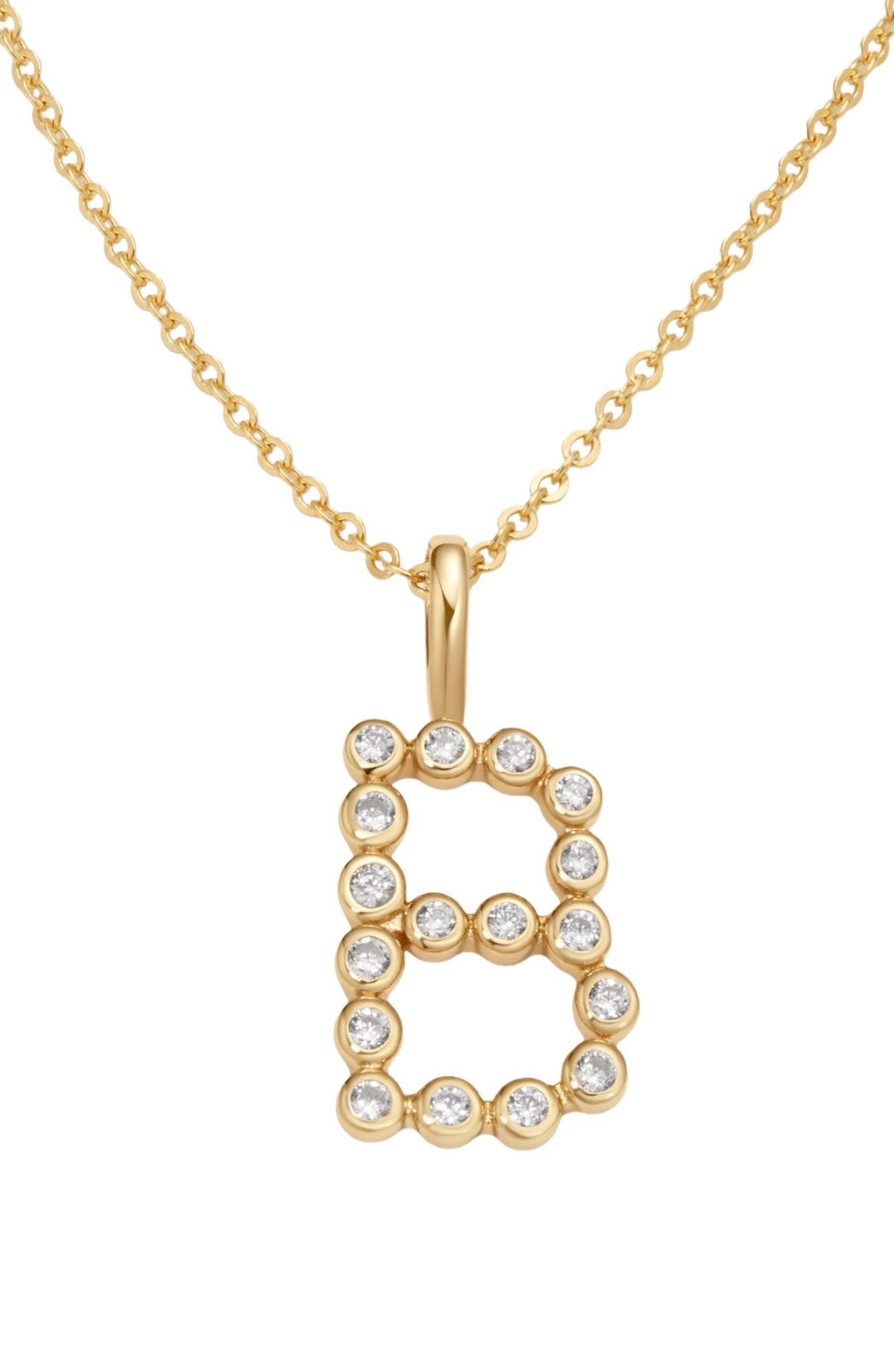 Gold Vermeil Initial B