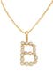  Gold Vermeil Initial B