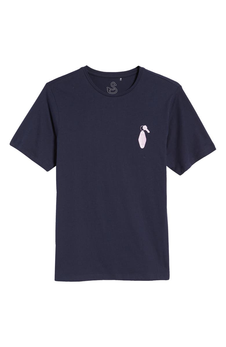 Swannies Golf Cart Key Graphic Tee, Alternate, color, Navy
