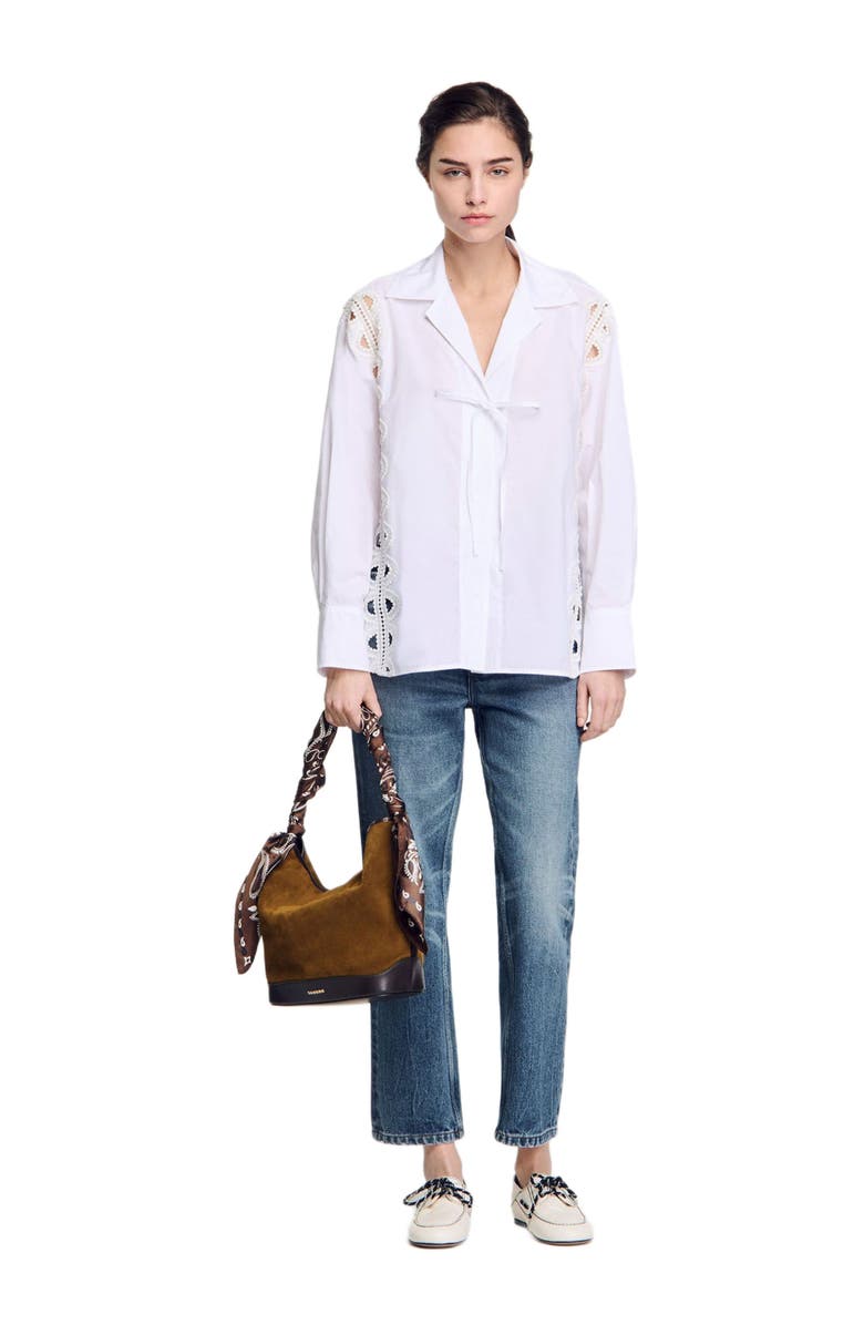 SANDRO Poplin shirt, Alternate, color,