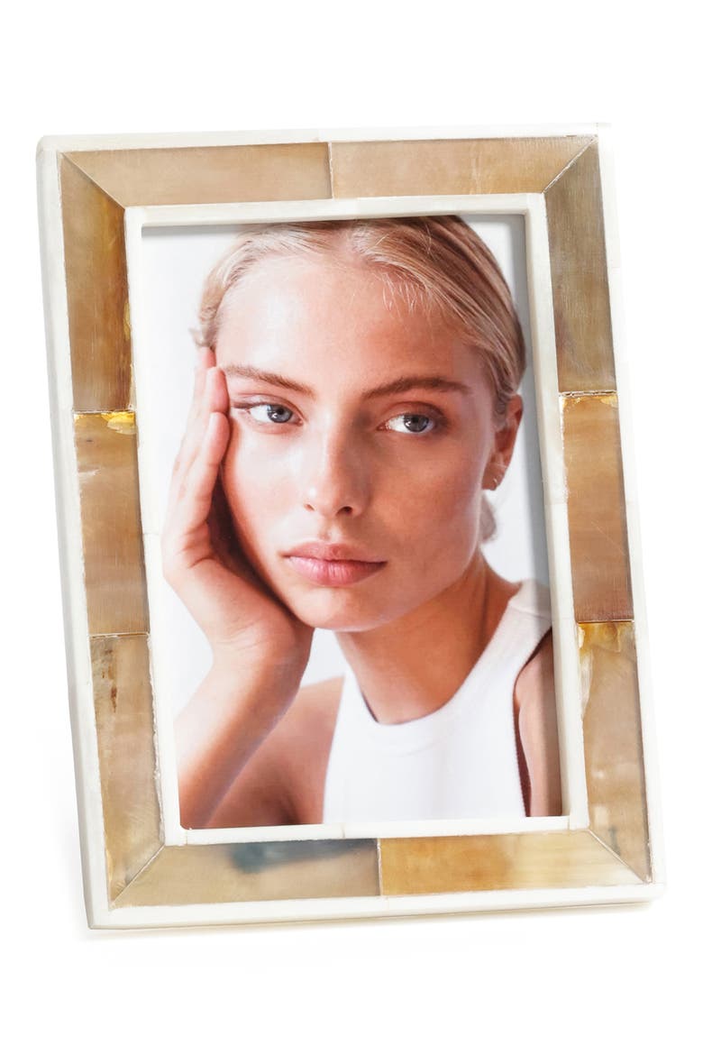 Haven Inlay 5.75" x 7.75" Photo Frame, Main, color, IVORY/ BEIGE