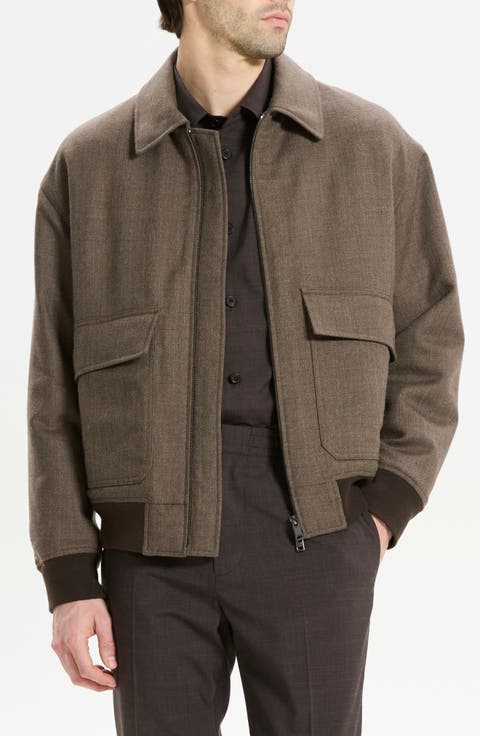 Virgin Wool Modern Aviator Jacket
