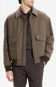 Theory Virgin Wool Modern Aviator Jacket