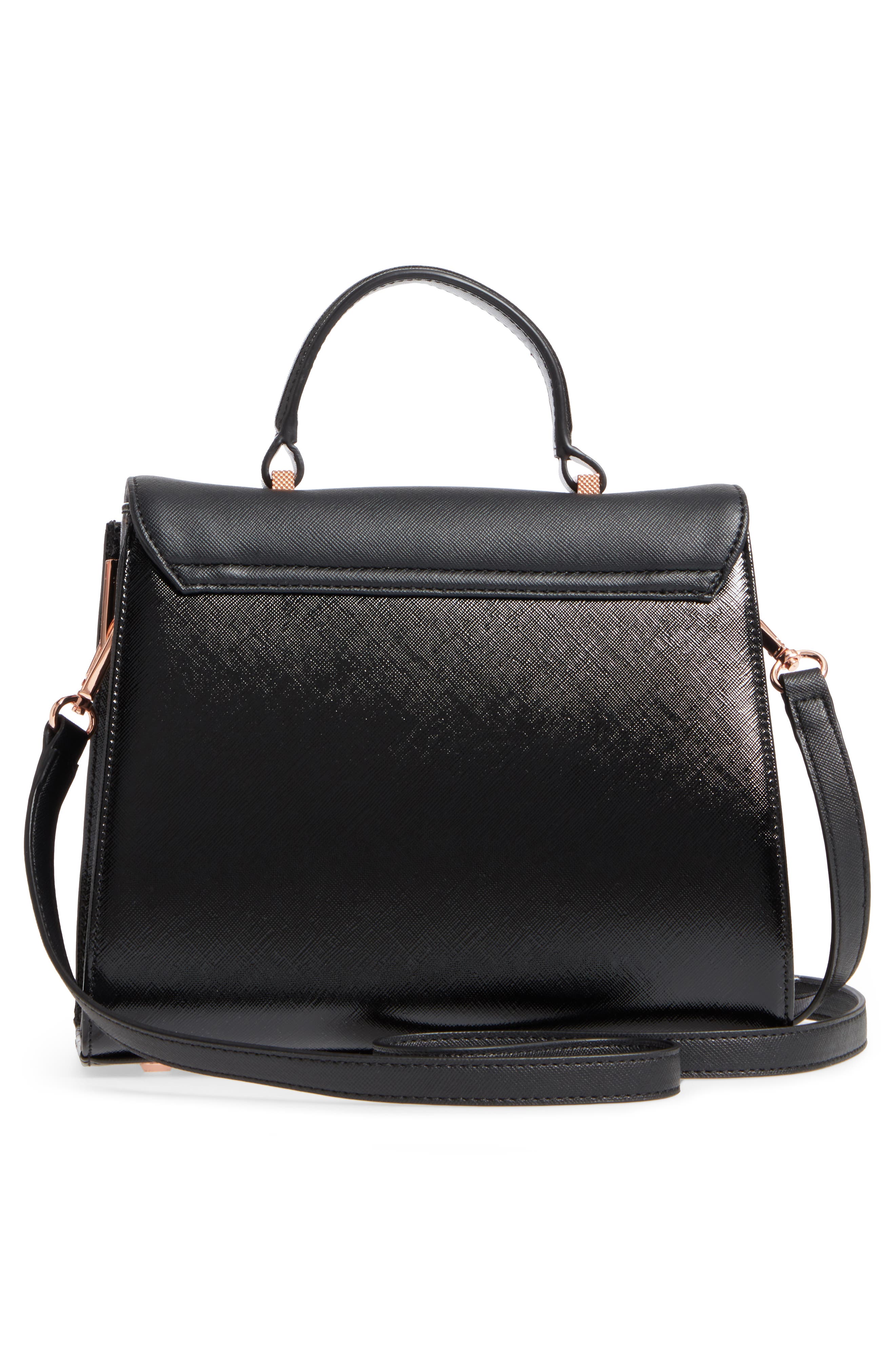 Ted Baker London Small Hilaryy Faux Leather Satchel, Alternate, color, 