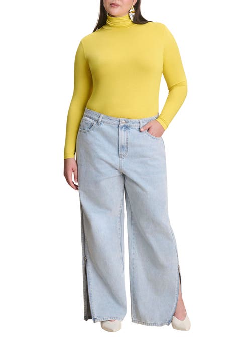 Side Zip Loose Jean (Plus Available)