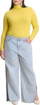 ELOQUII Side Zip Loose Jean