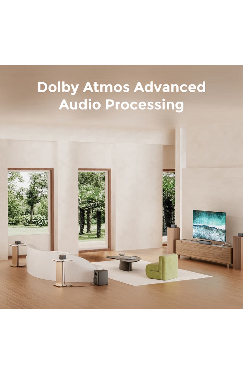 Ultimea Poseidon D80 Boom 7.1 Channel Sound bar with Dolby Atmos, Alternate, color, Black