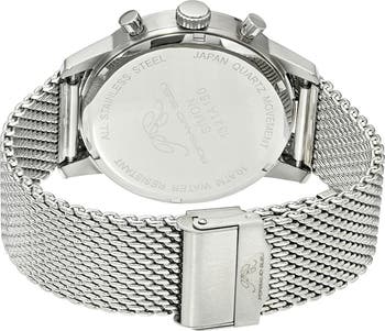 Simon Mesh Strap Chronograph Watch, 44mm