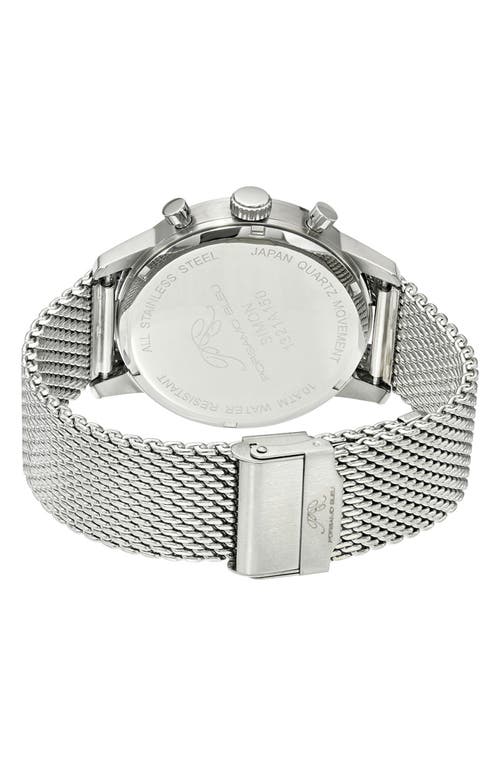 Porsamo Bleu Simon Mesh Strap Chronograph Watch, 44mm In Multi