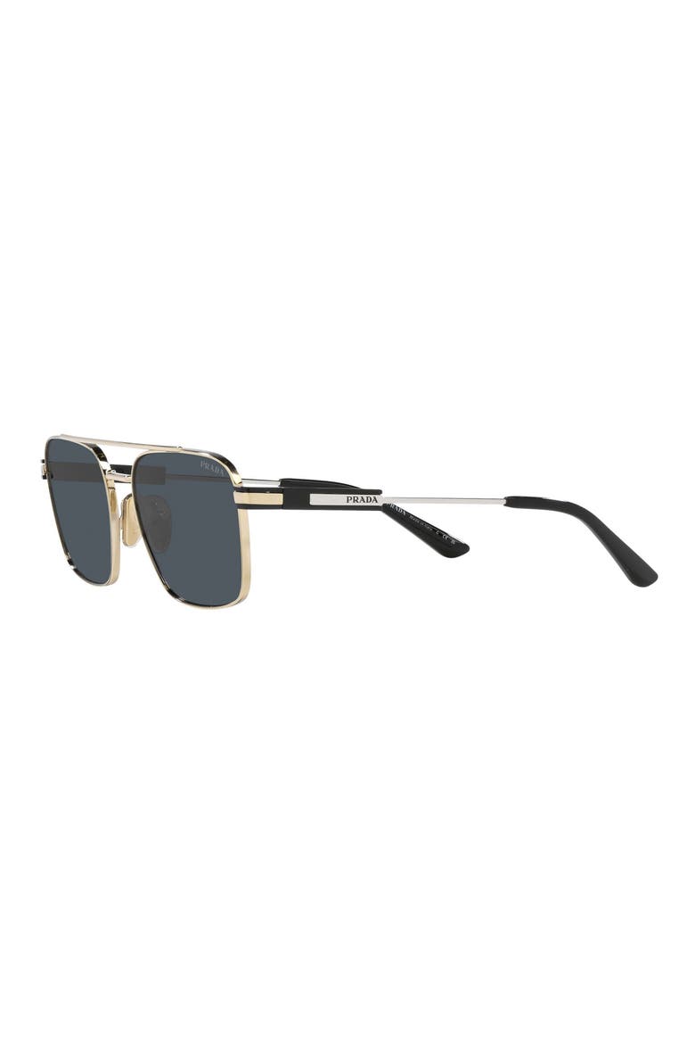 55mm Polarized Pillow Sunglasses, Alternate, color, PALE GOLD