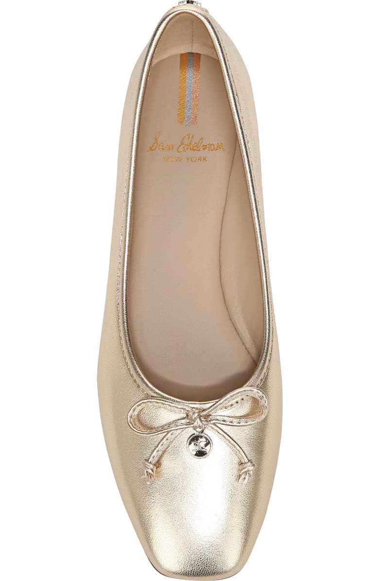 Sam Edelman Meadow Ballet Flat, Alternate, color, Gold Leaf