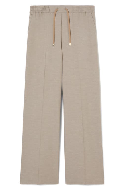 Marina Rinaldi Quota Stretch Twill Drawstring Pants In Gray