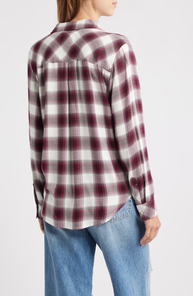 Rails Hunter Plaid Button-Up Shirt, Alternate, color, Rasberry Wine