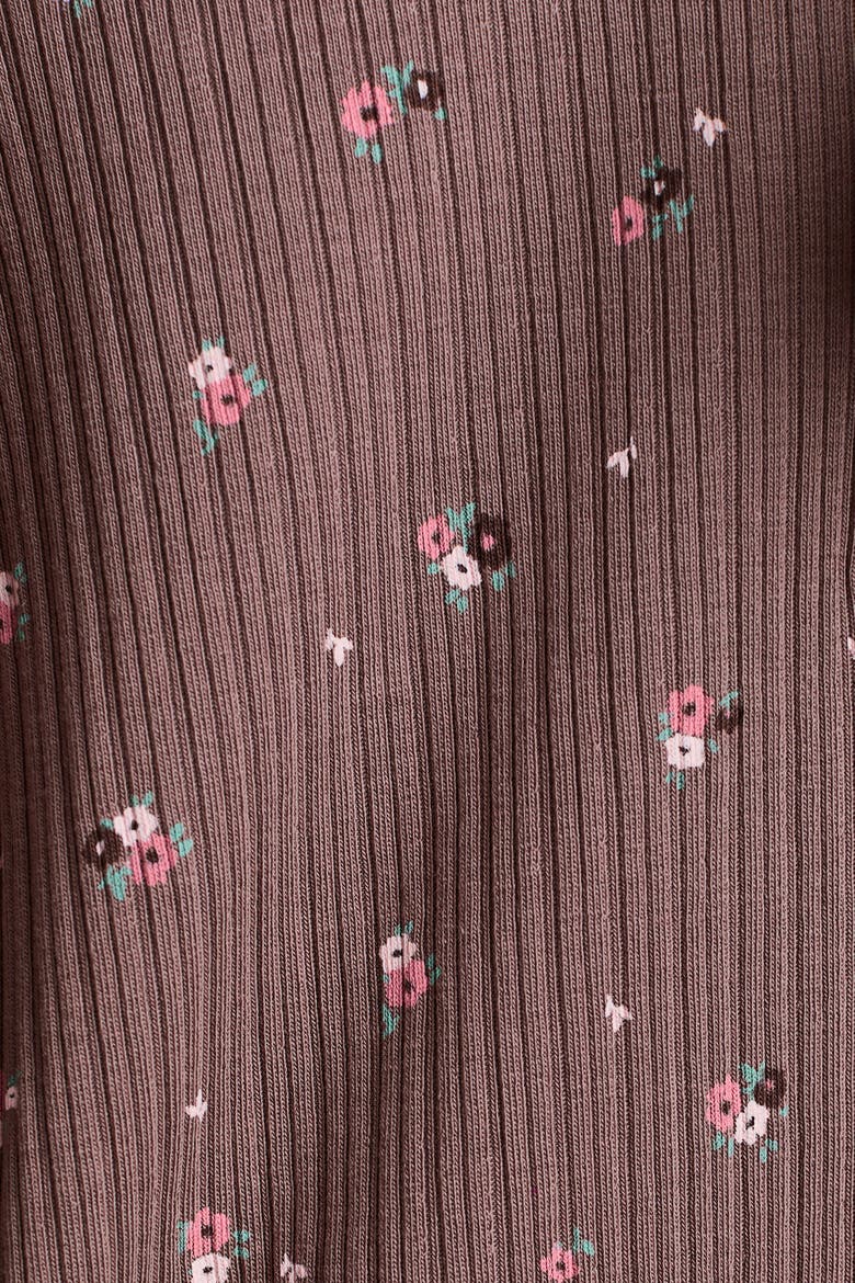 3-piece Printed Cotton Set, Alternate, color, Brown/floral