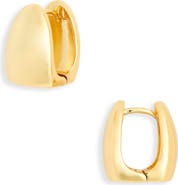 NORDSTROM RACK Demi-Fine Dome Huggie-Hoop Earrings