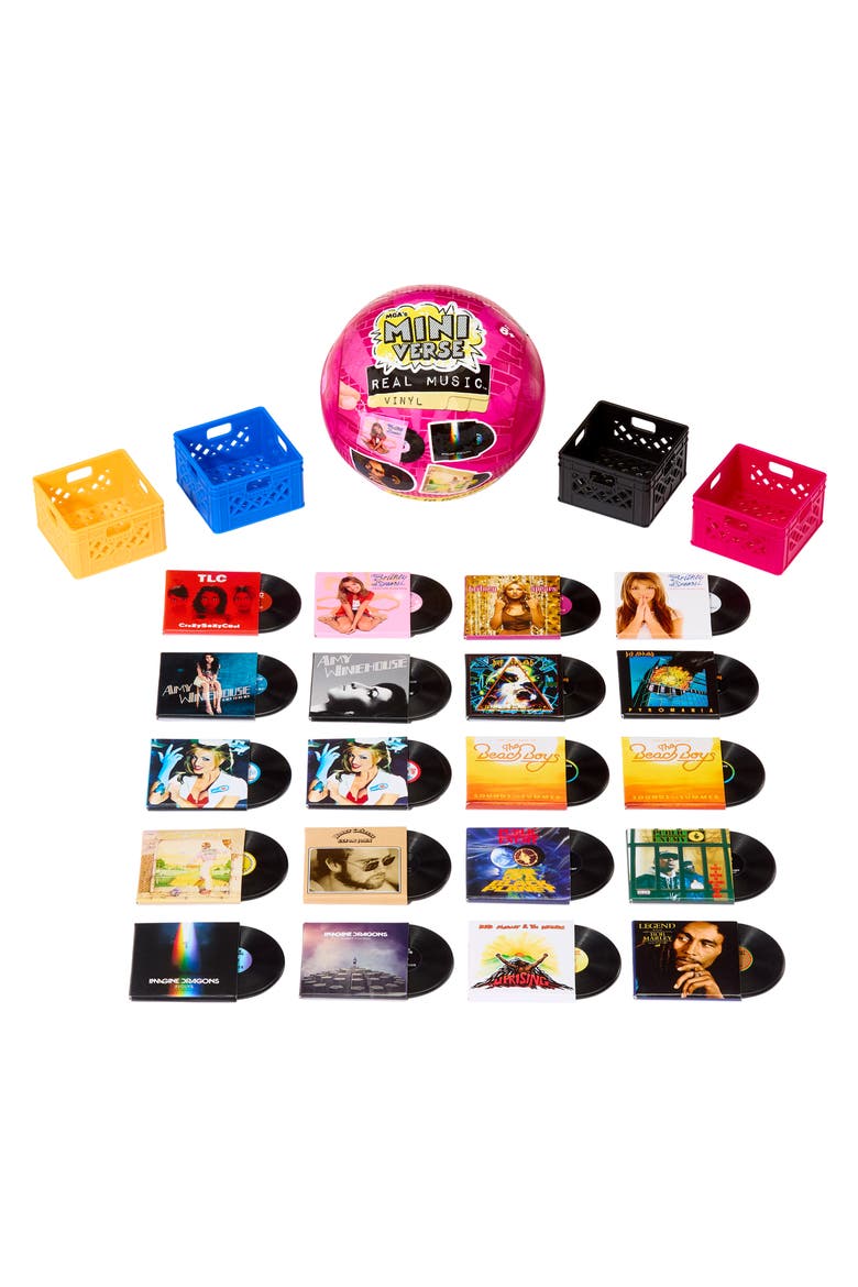 Kids' Miniverse Real Music Mini Vinyl 4-Piece Set, Alternate, color, MULTICOLOR