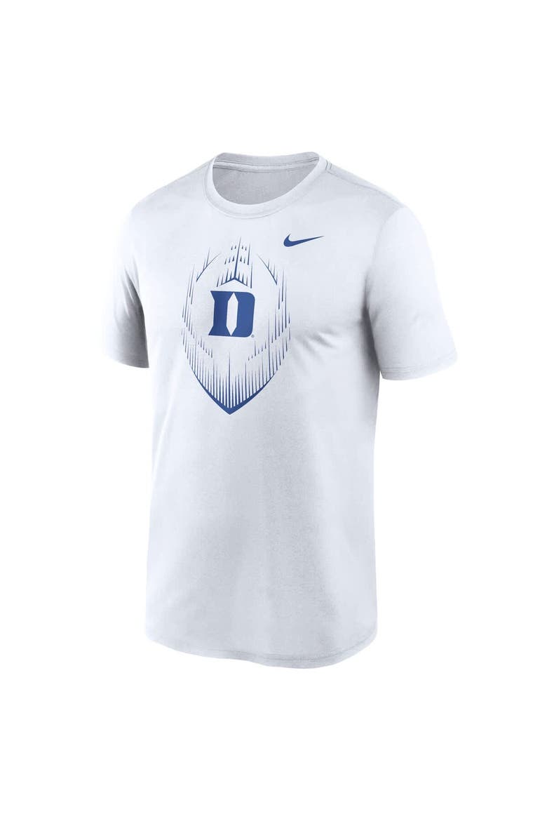 Men's Nike White Duke Blue Devils Primetime Legend Icon Performance T-Shirt, Alternate, color, White