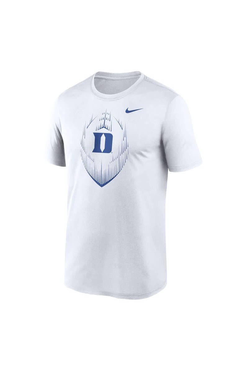 Nike Men's Nike White Duke Blue Devils Primetime Legend Icon Performance T-Shirt, Alternate, color, White